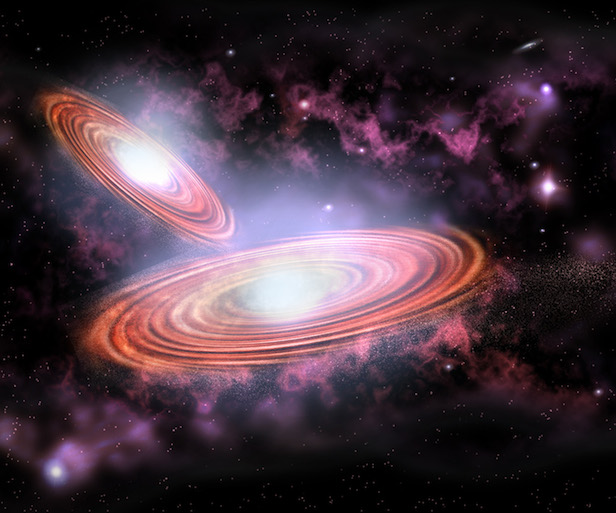 İki Kara Deliği Birleştiren Üçlü Yıldız Sistemi…