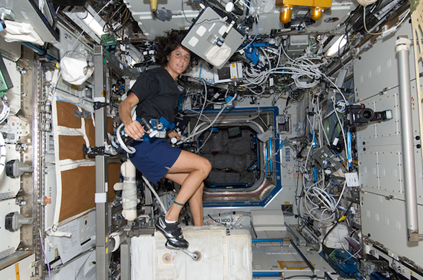 What happens to the human body in a space flight or living at ISS?